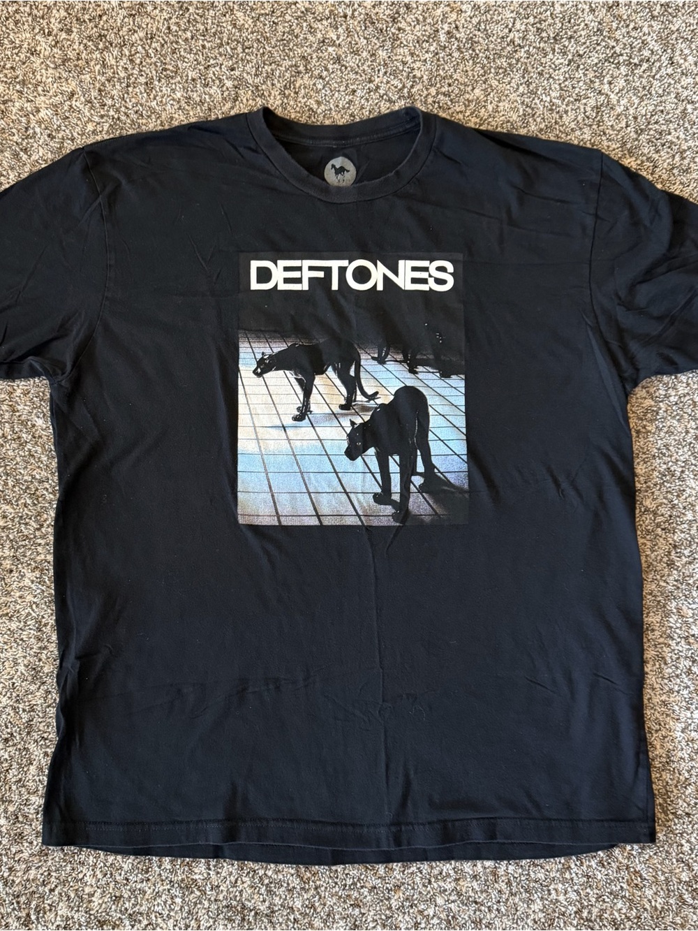 Deftones CK Panther Graphic T-Shirt Black Men’s XL Band Tee 100% Cotton Rock